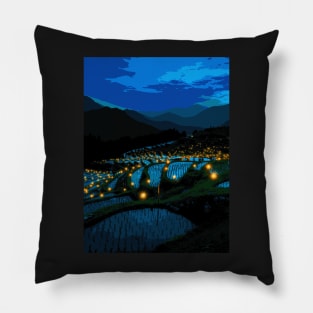 Rice Field - Landscape Pillow