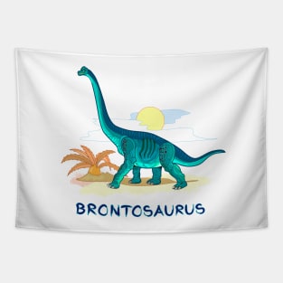 Illustration of brontosaurus Tapestry