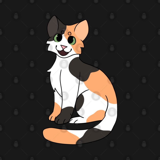 Calico Cat Sitting by whizz0