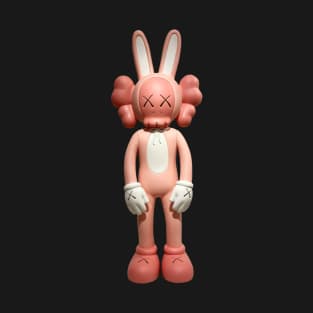 Kaws Bunny Rabbit Pink T-Shirt