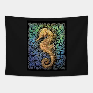 Glowy Seahorse Tapestry