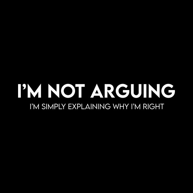 I'm not arguing by BrechtVdS