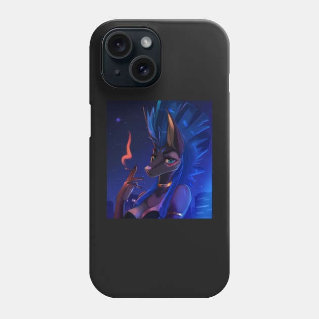 Smoking Jackal Phone Case by Annaklava