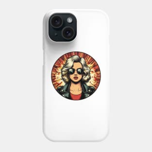 badass blonde Phone Case