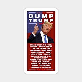 Dump Trump 2020 illustration Magnet