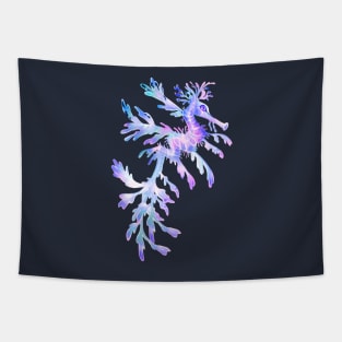Dragons do Exist! Leafy seahorse Blueish Tapestry