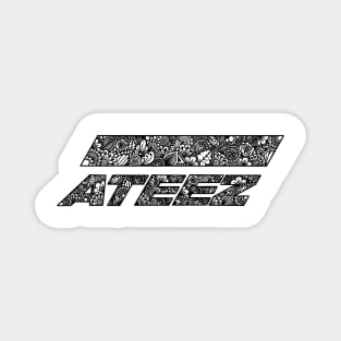 Zentangle ATEEZ Logo Magnet