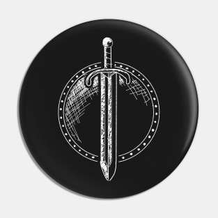 Sword and shield Pin