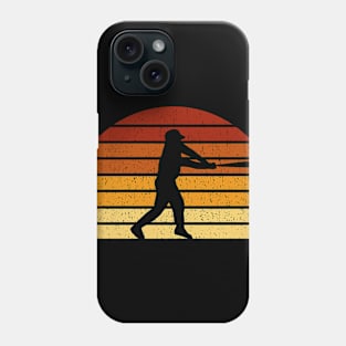 Vintage Sunset Baseball Gift For Baseball Players Phone Case