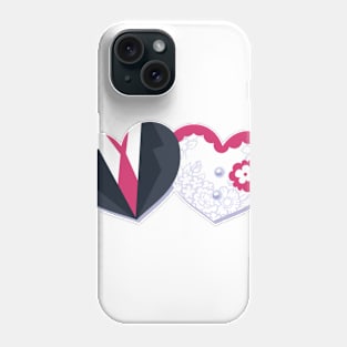 wedding hearts Phone Case