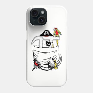 Left Chest Pocket Pirate Pi Symbo Phone Case