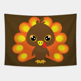 🦃  Cute little turkey boy Tapestry