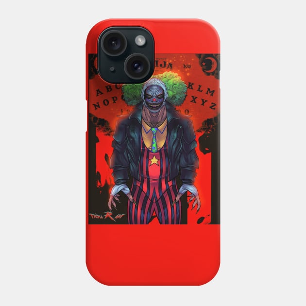 Wrestling creepy clown ouija Phone Case by Triple R Art