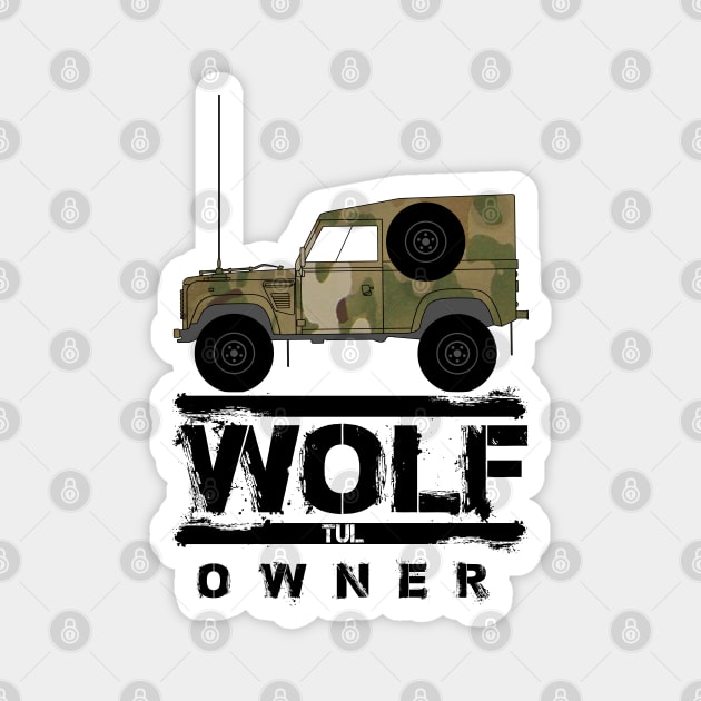 Land Rover Wolf/TUL Magnet by Mindwisp