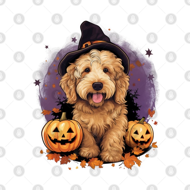 Cute Halloween puppy Dog by LaartStudio