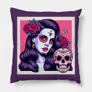 Lana Del Rey of the Dead Pillow