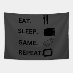 Eat. Sleep. Game. Repeat. Tapestry