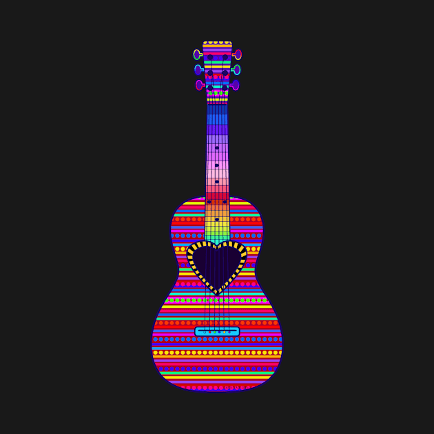 Boho Style Guitar by CheriesArt