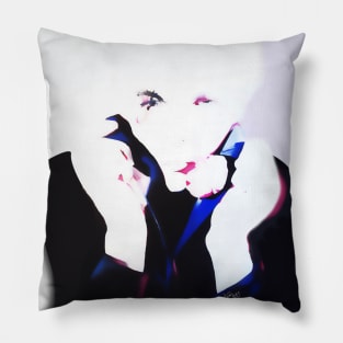 Nick Rhodes from Duran Duran (gouache and digital art) Pillow