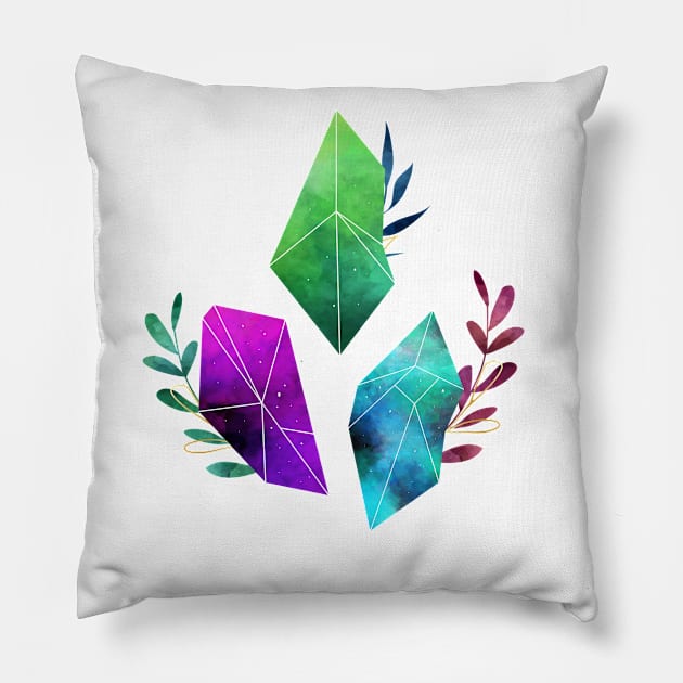 space crystals Pillow by ales888