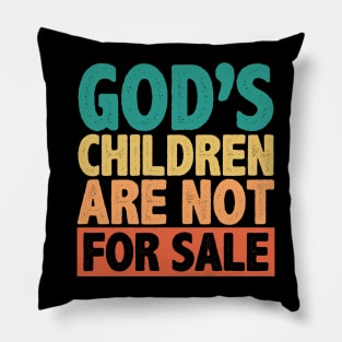 Christian Saying, Gods Children, Faith Motivational Pillow