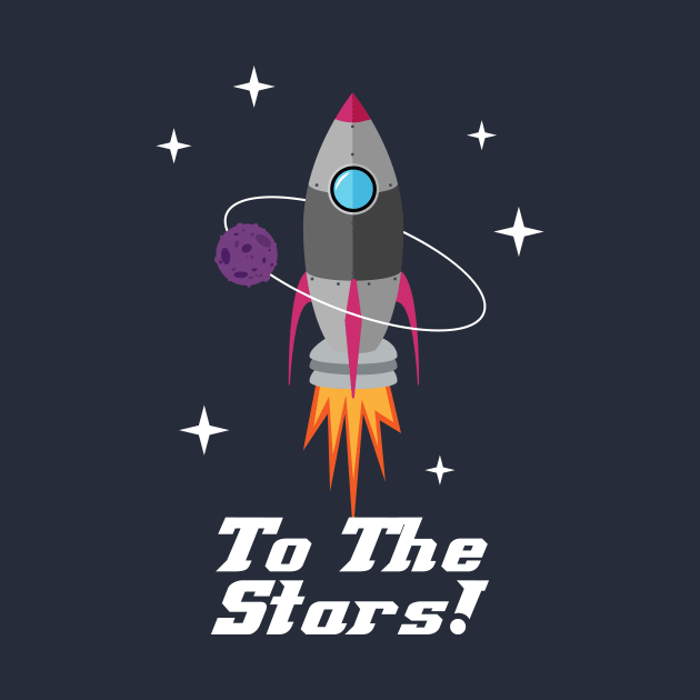 To The Stars Rocket ship Adventure Shirt by Brobocop