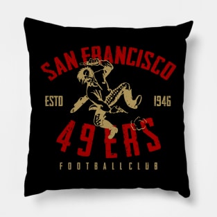 san francisco 49ers vintage Pillow