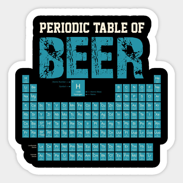 Periodic Table Of Beer Funny