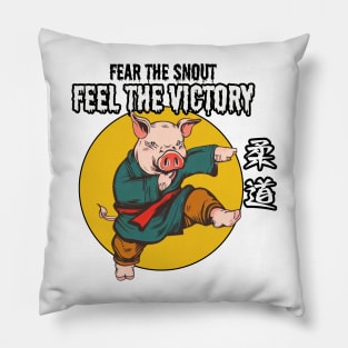 Judo piglet Pillow