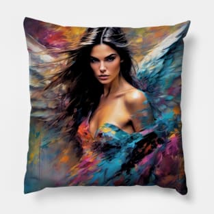 Big colorful angel like Kendall Jenner Pillow
