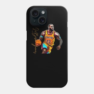 Lebron James goat Victor illustration artwork Phone Case