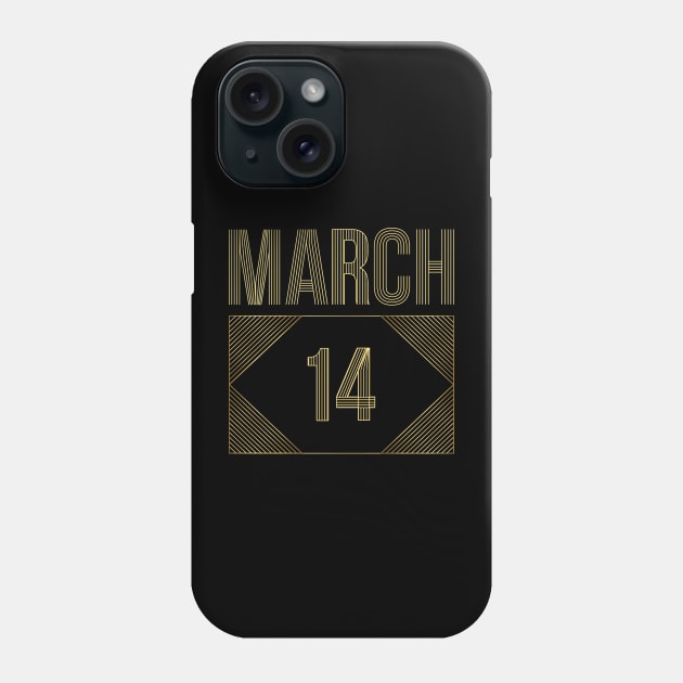 March 14 Phone Case by AnjPrint