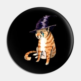 Weak Witch Cat Pin