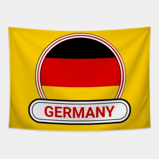 Germany Country Badge - Germany Flag Tapestry