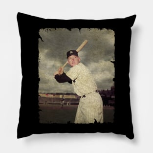 Mickey Mantle in New York Yankees Pillow