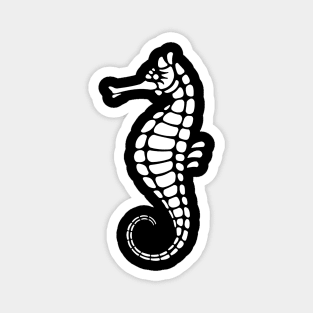 Seahorse White Magnet