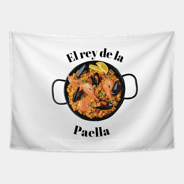 El rey de la paella Tapestry by Holailustra