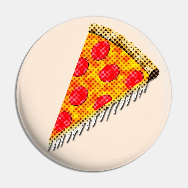 Vintage Ad Pizza Slice Pin by Braznyc