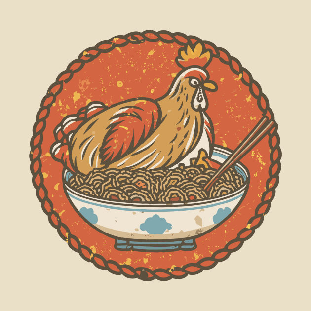 Chicken and rice design by SecuraArt