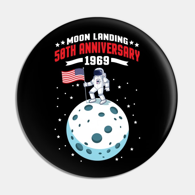 Apollo 11 50th Anniversary Moon Landing 1969 - 2019 Pin by ghsp