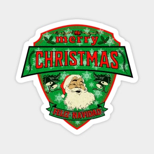 MERRYCHRISTMAS AND FELIZ NAVIDAD Magnet