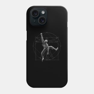 Vitruvian Man Climbing Artwork Climber Boulderer Phone Case