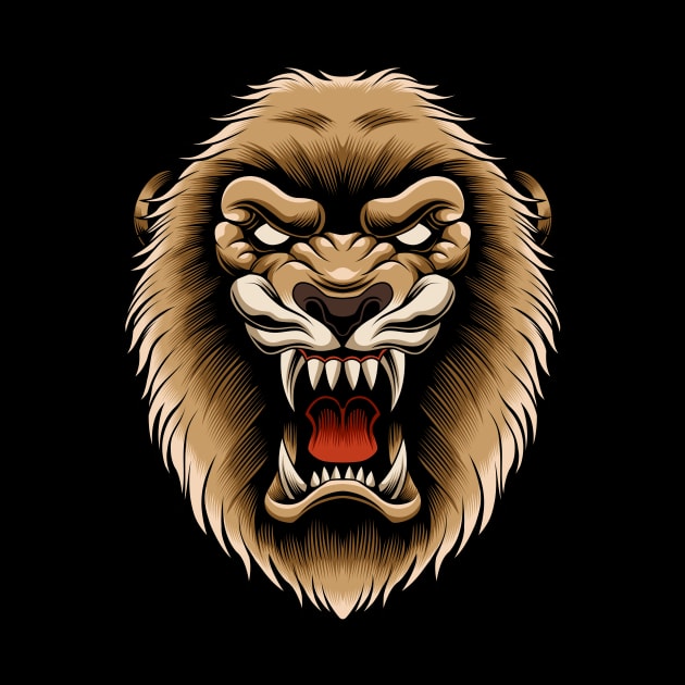 Lion Head by Marciano Graphic