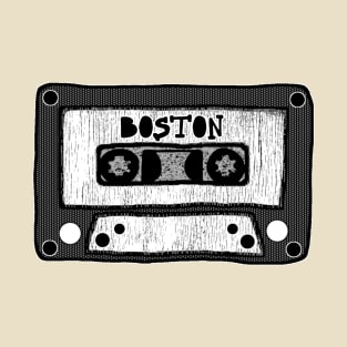 boston cassette black and white T-Shirt