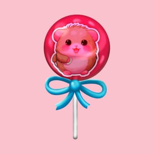 Hamster Sticker Lollipop T-Shirt