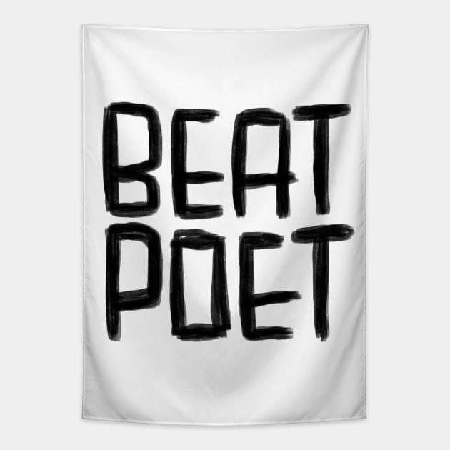 Writer,  Beat Poet Tapestry by badlydrawnbabe