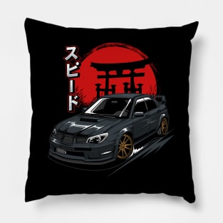 Subaru STI Black Pillow