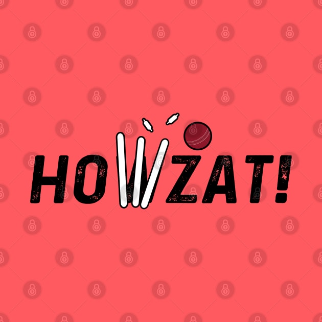Cricket Lover Howzat Ball And Wicket Cricket Fan by atomguy