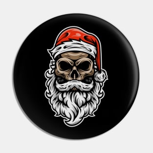 Evil Skull Santa Claus Pin