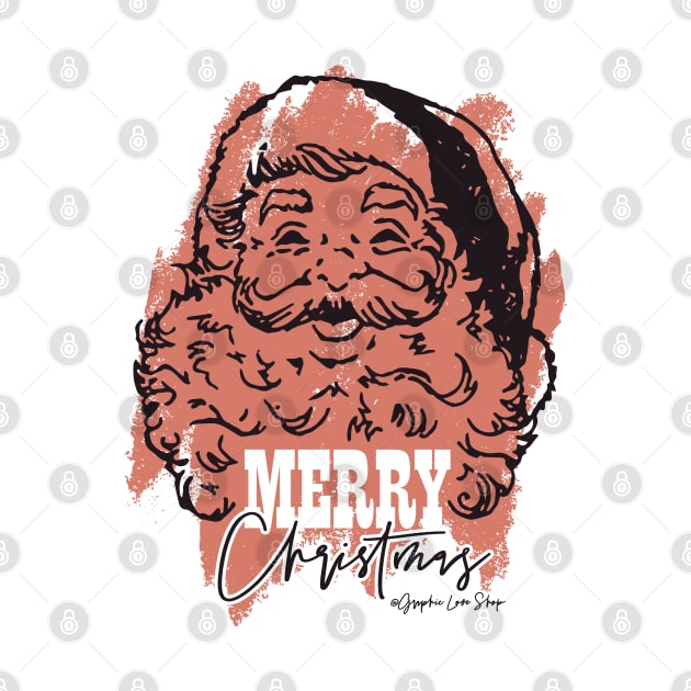 Vintage Santa Illustration, Merry Christmas © GraphicLoveShop by GraphicLoveShop